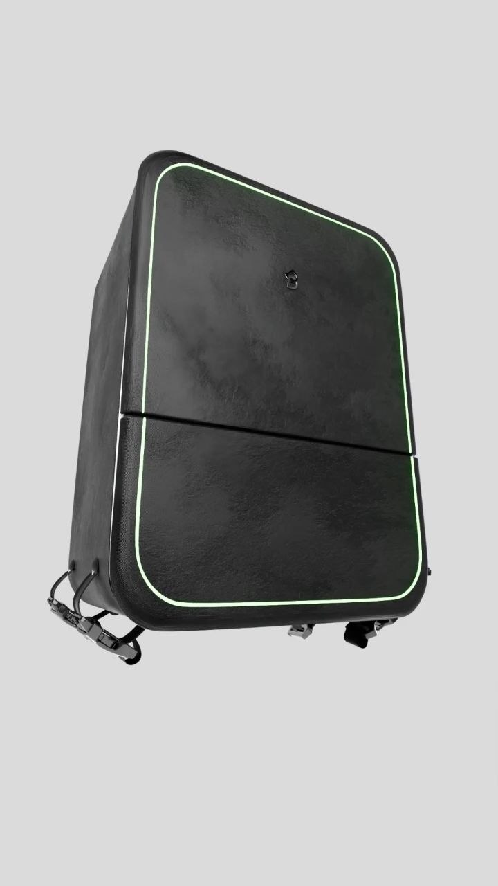 The completed bag, closed exterior form